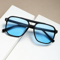 Fashion rice nail double beam men's sunglasses European and American pilot sunglasses cross-border riding driving sunglasses. 