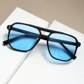 Fashion rice nail double beam men's sunglasses European and American pilot sunglasses cross-border riding driving sunglasses. 