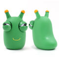 Cute Green Slug Shaped Squeeze Fidget Toy Pop Eye Tactile Calming Anxiety Relief Indoor Table Holiday Decor Supply Kit.