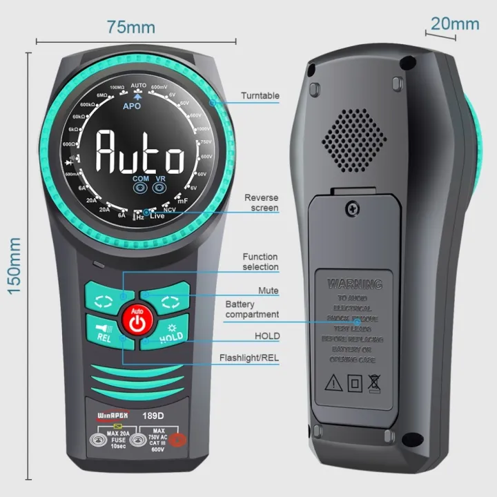 Winapex%20189C%20Smart%20Rotary%20Dial%20Multimeter%20AUTO%20NCV%206000%20Count%20True%20RMS%20Multimeter%20Overload%20Protection%20Household%20Appliances%20Test%20-%20Image%203