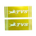 2 pcs Motorcycle front Suspension fork sticker or TVS bike front fork logo sticker -Gold. 