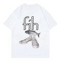 New Style Fih Shoes Graphic T Shirts Funny Misspelled Fish Meme T-shirtsWomen Casual Fashion Short Sleeve T-shirt.
