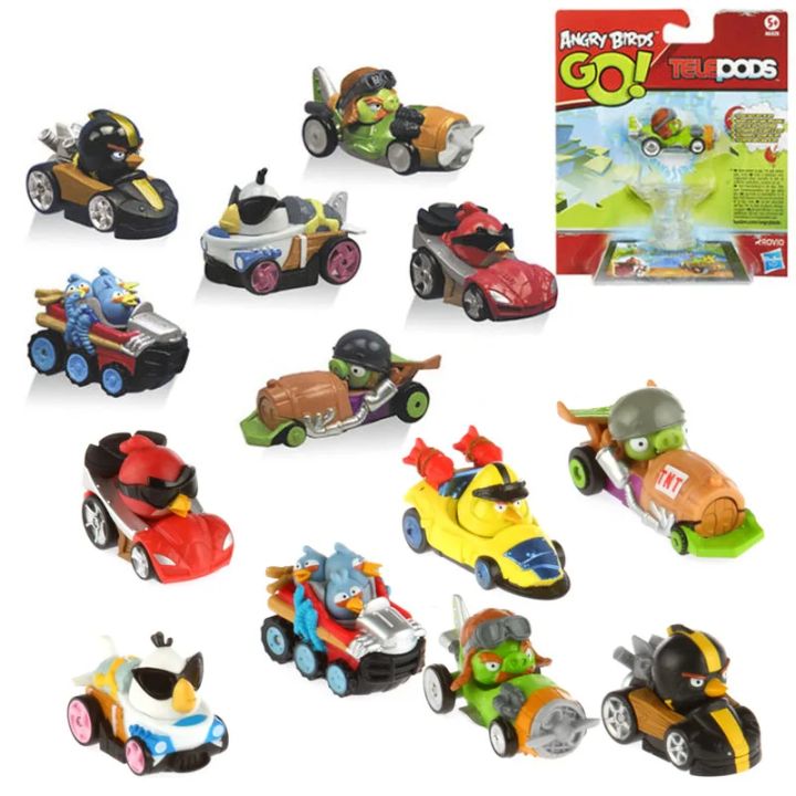 Angry Bird Karts Action Figure Telepods Retoy Figures Angrybirds Go Games Toys Collectible Table Ornaments
