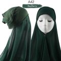2 in 1 hijab | Hijab cap Attached hijab | Ready to wear Hijab. 