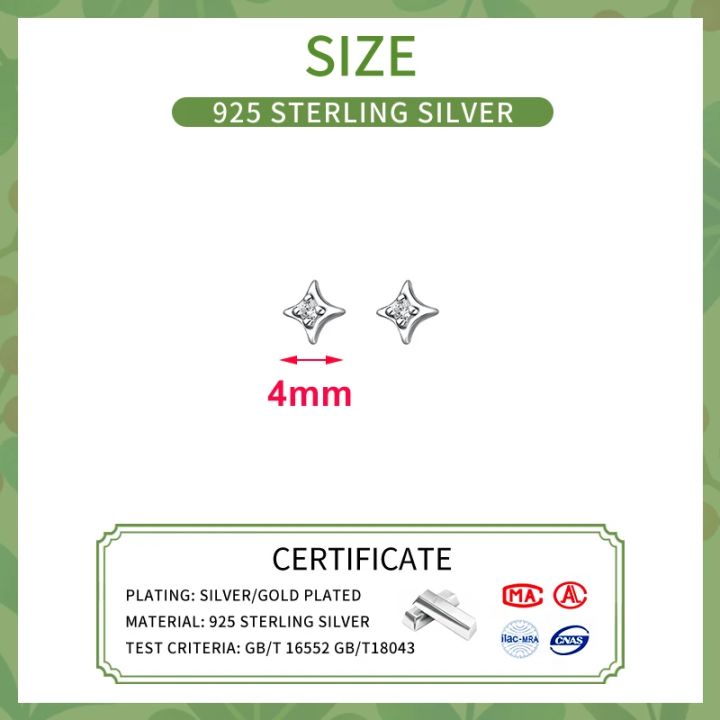 SOFTPIG%20Real%20925%20Sterling%20Silver%20Zircon%204MM%20Star%20Tiny%20Stud%20Earrings%20for%20Women%20Fine%20Jewelry%20Minimalist%20Ear%20Hole%20Care%20Accessories%20-%20Image%202