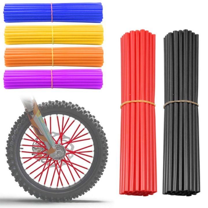 36PCS%20Red%20Wheel%20Rim%20Spoke%20Guards%20Cover%20WRAPS%20Front%20Rear%20MOTOCROSS%20Protector%20Pit%20Dirt%20Universal%20Wheel%20RIM%20SPOKE%20SKINS%20COVERS%20-%20Image%203
