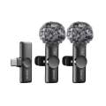 BOYA BY-MW13 Dual Wireless Microphone | 2 Mic + Dual Receiver Type-C & Lightning | Premium Quality Lavalier Mic | Noise Reduction for Android, i.Phone, YouTube, Vlogging & Podcast. 