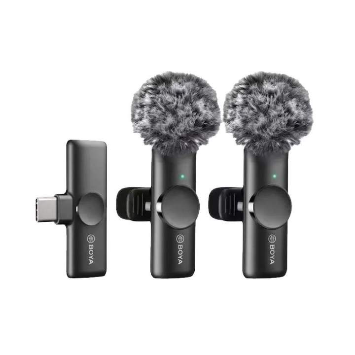 BOYA%20BY-MW13%20Dual%20Wireless%20Microphone%20%7C%202%20Mic%20+%20Dual%20Receiver%20Type-C%20&%20Lightning%20%7C%20Premium%20Quality%20Lavalier%20Mic%20%7C%20Noise%20Reduction%20for%20Android,%20i.Phone,%20YouTube,%20Vlogging%20&%20Podcast%20-%20Image%202