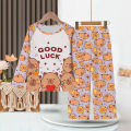Full Sleeve Capybara Pajamas Sets Children Sleepwear Kids Pyjamas Boys Pjs Pijama Suits for 3 to 14Years Teenager Baby Clothes.