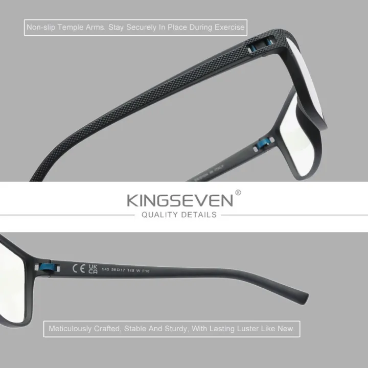 KINGSEVEN%20Blue%20Light%20Blocking%20Glasses%20Men/Women%20Phone%20Computer%20Eyewear%20Rectangle%20Anti-Blue%20Glasses%20-%20Image%204