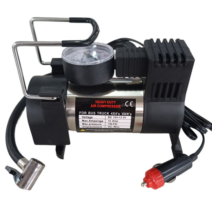 12v150psi Heavy Duty Deluxe Portable Metal Air Compressor Car Tyre