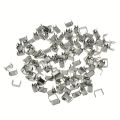 20PCS 5# Zipper Stop Metal Clasp Claw-Style Tail Four-Claw End Zipper Head Tail Regulation Four-Claw Code Card Stop.