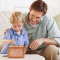 1000/3000/5000/10000 Euro Money Box Wooden Money Box Reusable with Savings Target and Number Box Home Decoration.