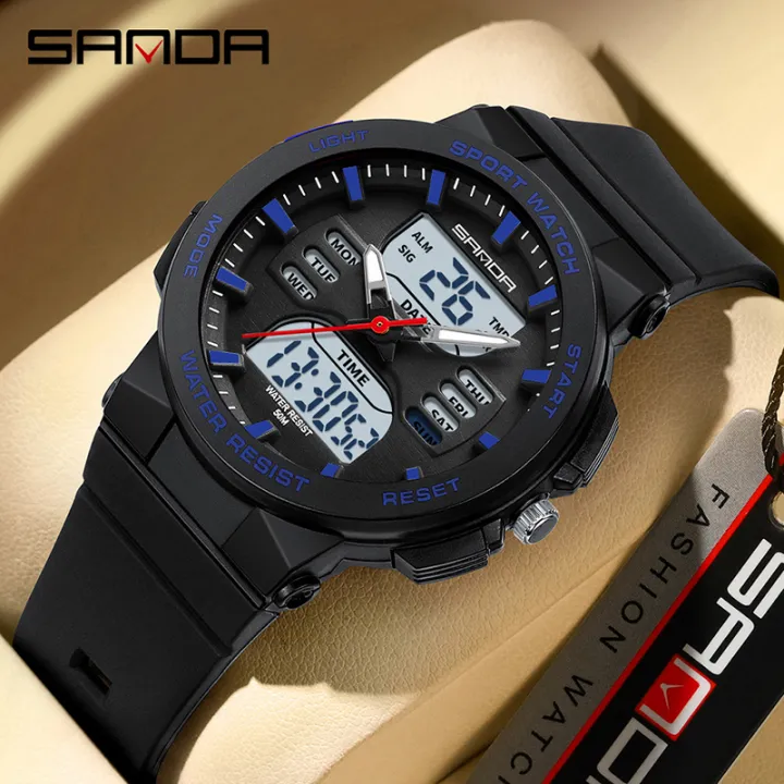 SANDA%20Hot%20sale%20Ms%20LED%20Digital%20Sport%20Watch%20Fashion%20Casual%20Ladies%20Dual%20Display%20Watch%20Women%20Electronics%20Waterproof%20Quartz%20Watches%20-%20Image%203