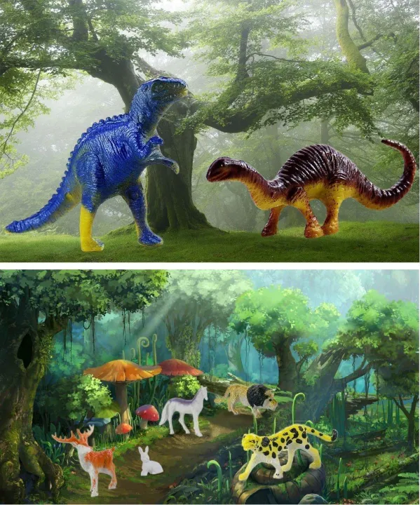 60Pcs%20Mini%20Simulation%20Animal%20Set%20Solid%20Wild%20Animal%20Lion%20Shark%20Ancient%20Dinosaur%20Model%20Toy%20Classic%20Confrontation%20Game%20-%20Image%202
