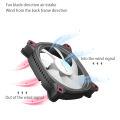 Aigo Z12 Computer Case Fan Reverse Ventoinha PC 120mm Rgb Fan Cooler 4pin PWM CPU Cooling Fan 3pin5v Argb 12cm Ventilador. 