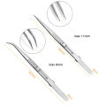 Stainless Steel Precision Tweezers Adjustable Slide Lock Antistatic Jewelry Eyebrow Craft For Electronic Component Repair Tools. 