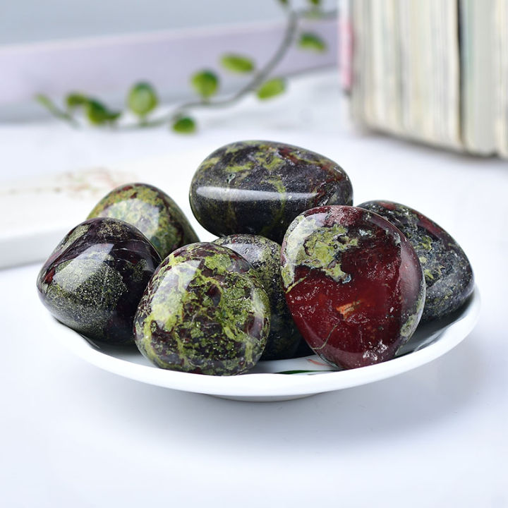 Random Natural Irregular Dragon Bloodstone Tumbled Stone Rough Crystal