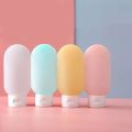 4Pcs/Set Travel Botttle Set 60ml Refillable Bottle Soft Silicone Lotion Shampoo Container Squeeze Tube Empty Bottle Wholesale. 