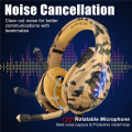 Premium Gaming Headphones with Noise Cancelling Microphone ~ Camouflage Headset with Stereo Sound for Mobile, PC, Laptop, Computer, PlayStation4, Xbox ~ Noise Reducing PS4 Headphone with Mic - 3.5mm Wire ~ By FunBug. 