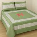 Embroidered Patch Work King Size BedSheet - High Quality - Cotton Double Bedsheet Embroided.... 