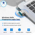 Mini Biometric Fingerprint Login Lock Windows 10 Hello Fingerprint Reader Module For PC Laptop USB Biometric Scanner. 