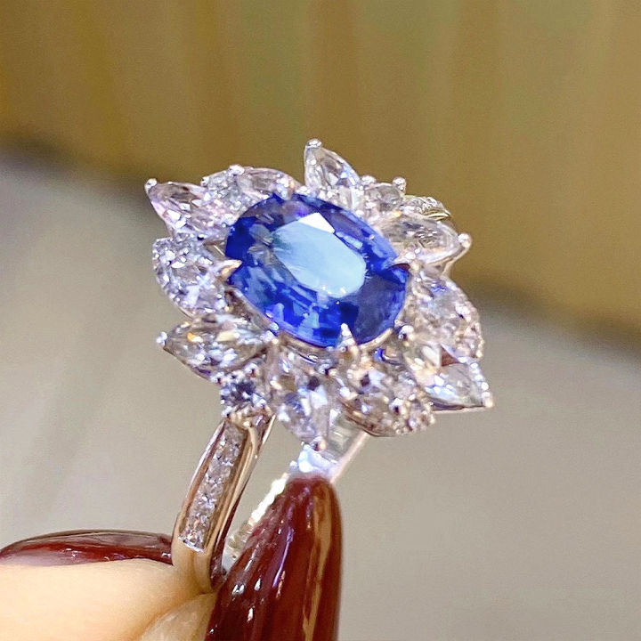 Huitan%20Luxury%20Oval%20Blue%20Cubic%20Zirconia%20Female%20Ring%20for%20Wedding%20Engagement%20Ceremony%20Party%20New%20Fashion%20Design%20Women's%20Ring%20Jewelry%20-%20Image%203