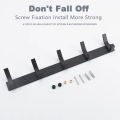 Modern Hanging Hooks For Wall Aluminium Black Towel Holder Bathroom Door Clothe Hanger Coat Rack Wall Mounted. 