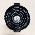 6PC Air Fryer Mats - 450°F Silicone Non-Stick Dual Texture Dishwasher Safe Crispy/Steam Cooking. 