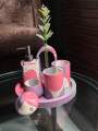 Nordic Bathroom set, Kids Bathroom decor set, bathroom accessories. 