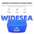 Widesea Camping 250ml Soft Folding Cup Tableware Cookware Portable Handle Outdoor Pocket Bowl Tourism Mug Hiking Backpacking TPE. 