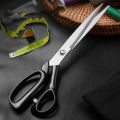 10inch Stainless Steel Black Blade Rust Proof Household Sewing Scissors Art Scissors Fabric Cutting Scissors Tailor Scissors.