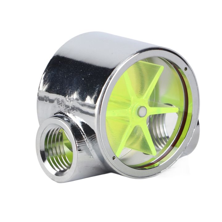 Water%20Flow%20Indicator%20Computer%20Cooling%20Flow%20Indicator%20Tungsten%20Alloy%20G1/4"%20Standard%20Female%20to%20Female%20Thread%20Visual%20Flow%20Indicator%20-%20Image%205