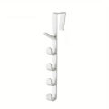 1pc Bedroom Door Hanger Clothes Hanging Rack Over The Door Plastic Home Storage Organization Hooks, Purse Holder For Bags Rails. 