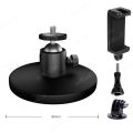 Magnetic Action Camera Suction Cup Mount Bracket with 1/4" Screw Ballhead for  Insta360  Smartphone Fill Light Stand. 