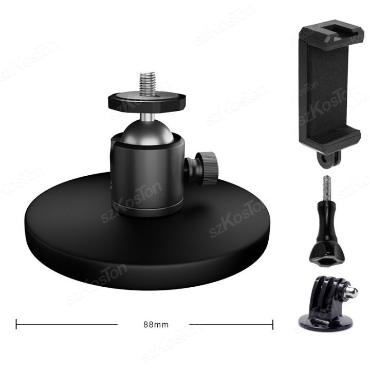 Magnetic%20Action%20Camera%20Suction%20Cup%20Mount%20Bracket%20with%201/4"%20Screw%20Ballhead%20for%20%20Insta360%20%20Smartphone%20Fill%20Light%20Stand%20-%20Image%207