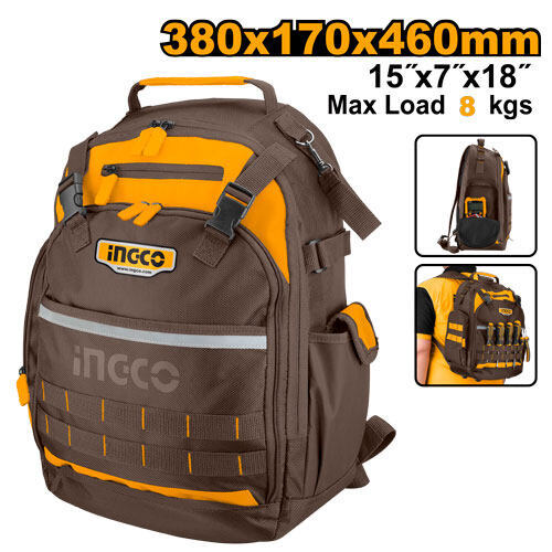 Ingco hand tools backpack hbp01028 (tools backpack)-Intl