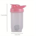 300ml/10.59oz Water Bottle For Drink Plastic Leak Proof Sports Bottles Protein Shaker Water Bottle Mixing Cup Kitchen Drinkware. 