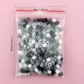 5mm 1000PCS Black, White, Gray, Transparent Color, Complementary Color Set, Hama Bead Iron Fuse Bead DIY Puzzle Pixel Art . 