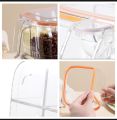 Spice Box for Kitchen – 4 Compartment Spice Storage Box with Spoons | Airtight Seasoning Container | Spice Boxes Organizer Set" By Rose And Lily Collection. 