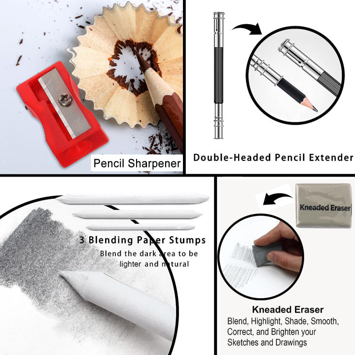 29Pcs%20Drawing%20Kit%20Sketching%20Pencils%20Set,Portable%20Pen%20Curtain-Charcoal%20Pencils,%20Sketch%20Pencils,%20Charcoal%20Stick,Sharpener,Eraser%20-%20Image%205