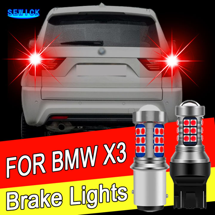 2pcs Red LED Brake Stop Tail Lights Blubs No Error For BMW X3 E83 F25 G01 F97 Taillight with bulbs 2004 2008 2010 2015 2017 2019