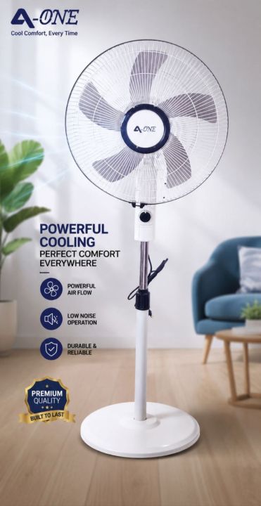 AOne Stand Fan With Heavy Base