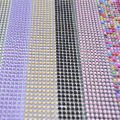 3mm 4mm 5mm 6mm Self Adhesive Crystal Rhinestone Stickers Mobile Phone Car Art Craft Decals Scrapbooking Bling Acrylic Stickers.