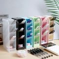 Creative Multifunctional Four Layer Oblique Plug-in Pen Holder Desktop Storage Pen Holder Large Capacity Pen Holder Storage Box. 
