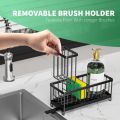 Kitchen storage shelf, self-drainage dishcloth rack, drainage rack, no drilling, household seasoning rack, faucet, sink rack, co. 