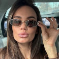 Hiking 1/3pcs Vintage Metal Hexagon Anti Light Glasses Women Men Steam Punk Style Eyewear Fashion Brown Lens Polygon Shades.