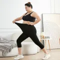 Women Big Size Leggings Black High Stretchy Shorts Outdoor Wearling Casul Sports Tights Ladies Plus Size Modal Leggings. 