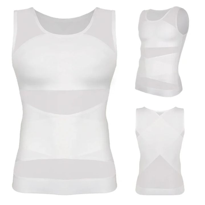 Mens%20Slimming%20Body%20Shaper%20Vest%20Gynecomastia%20Compression%20Shirts%20Tummy%20Control%20Sleeveless%20Undershirts%20Criss%20Cross%20Mesh%20Underwear%20-%20Image%203