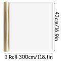 3m*43cm Matte Gold Wrapping Paper Christmas Tree Packaging Gift Wrapping Paper Gift Paper Suitable for Birthdays and Festivals.